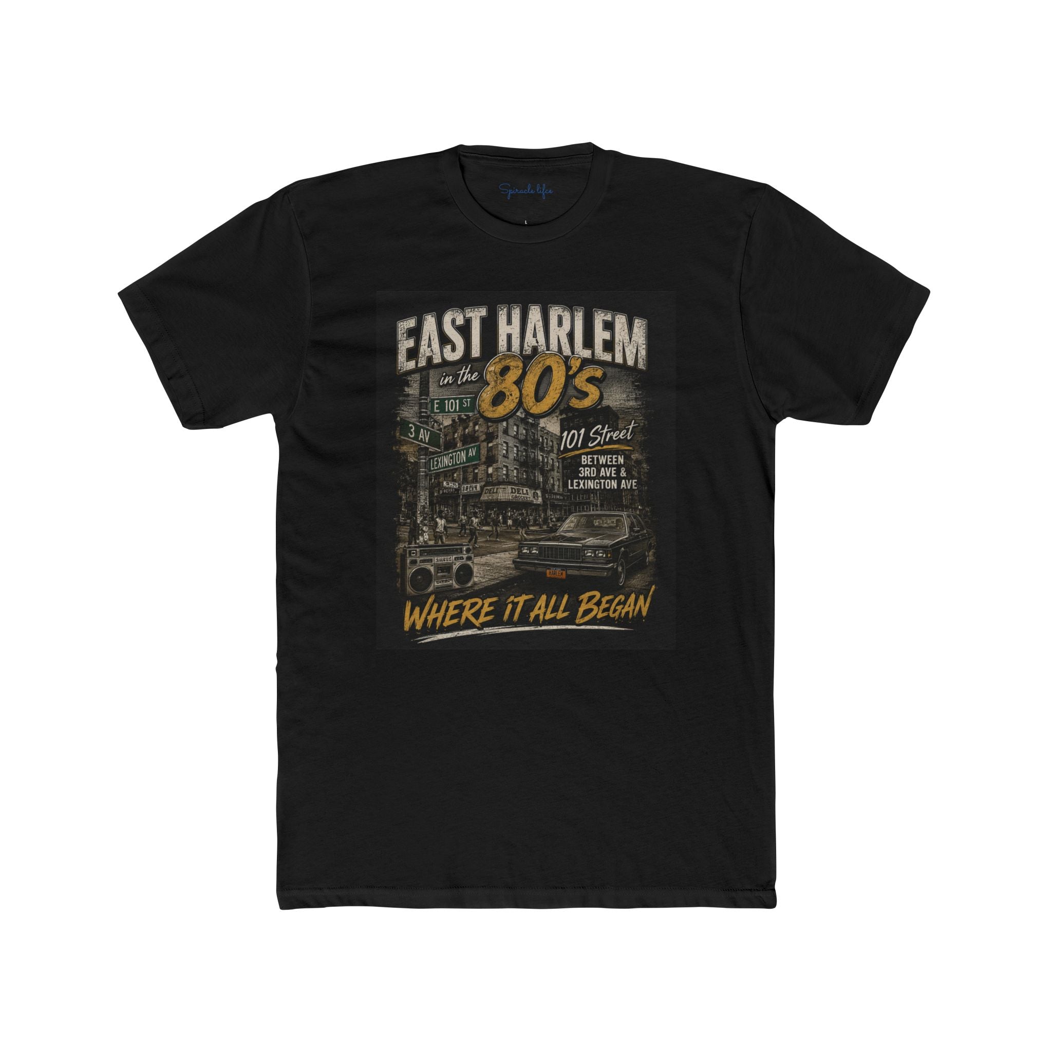 East Harlem 80s Vintage Tee — "If U Know Then U Know" Retro Streetwear