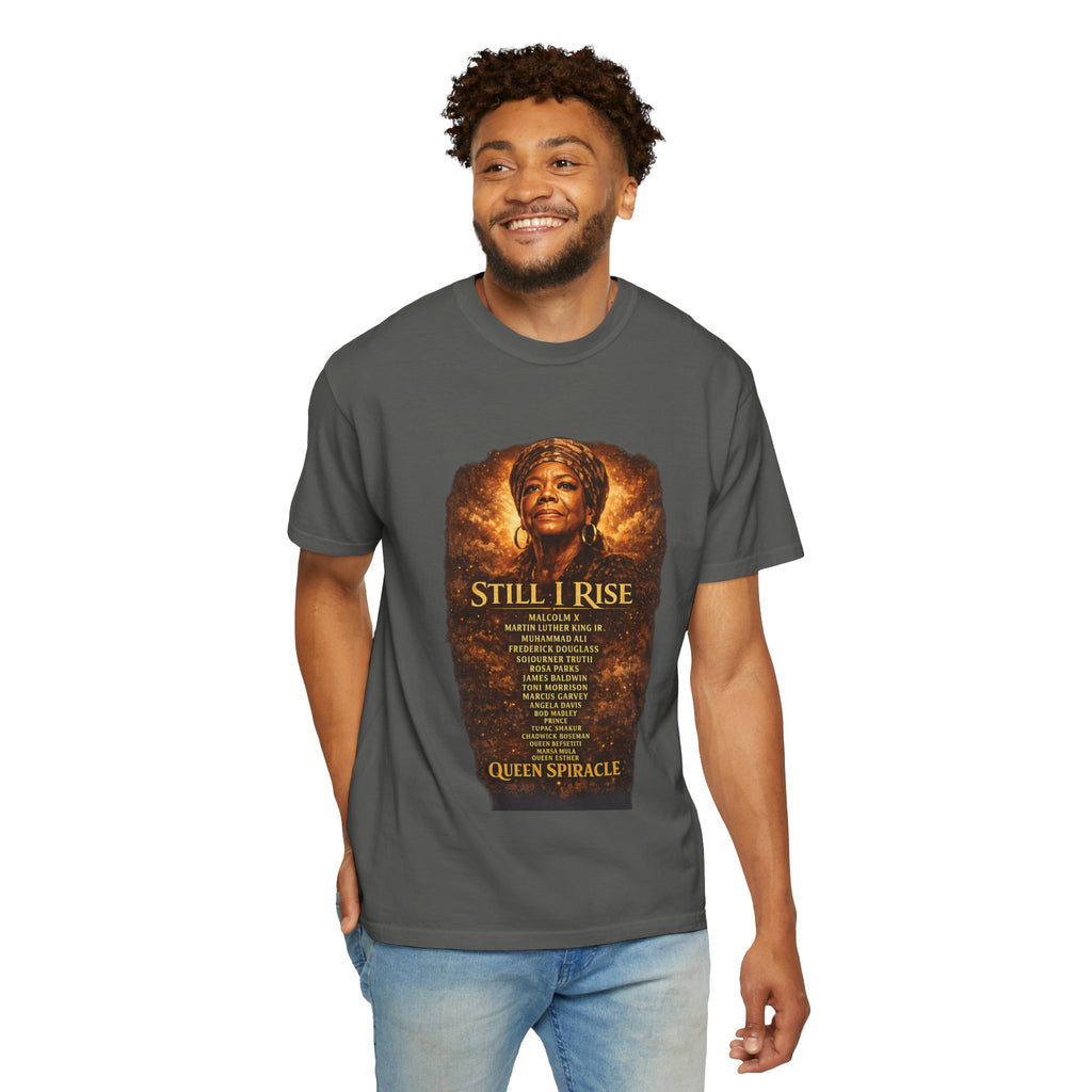 Still I Rise Tribute T-Shirt — Inspirational Queen Spairacle Portrait Tee