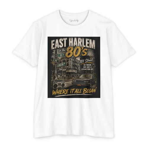 East Harlem 80s Vintage T-Shirt — 'Where It All Began' Retro Streetwear