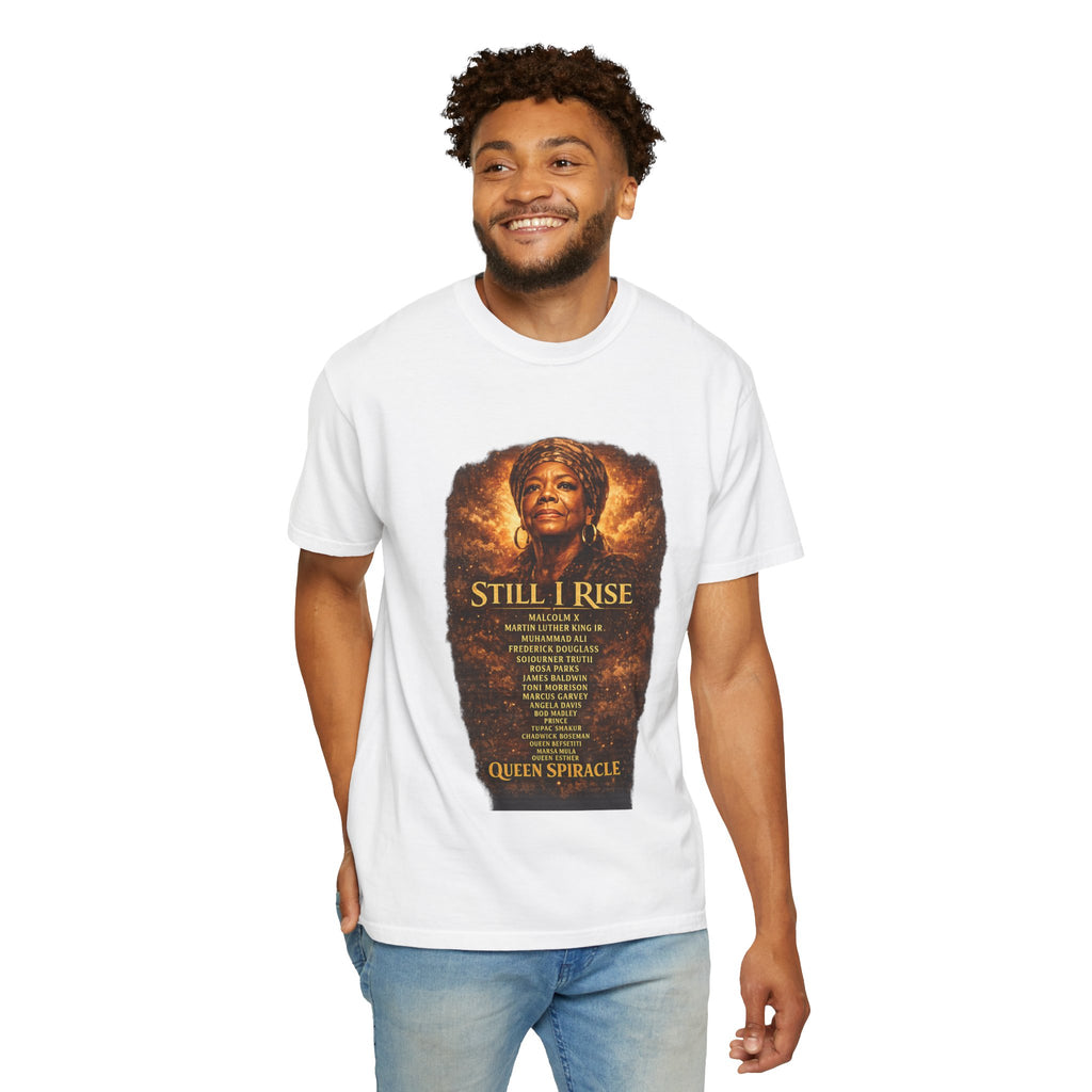 Still I Rise Tribute T-Shirt — Inspirational Queen Spairacle Portrait Tee