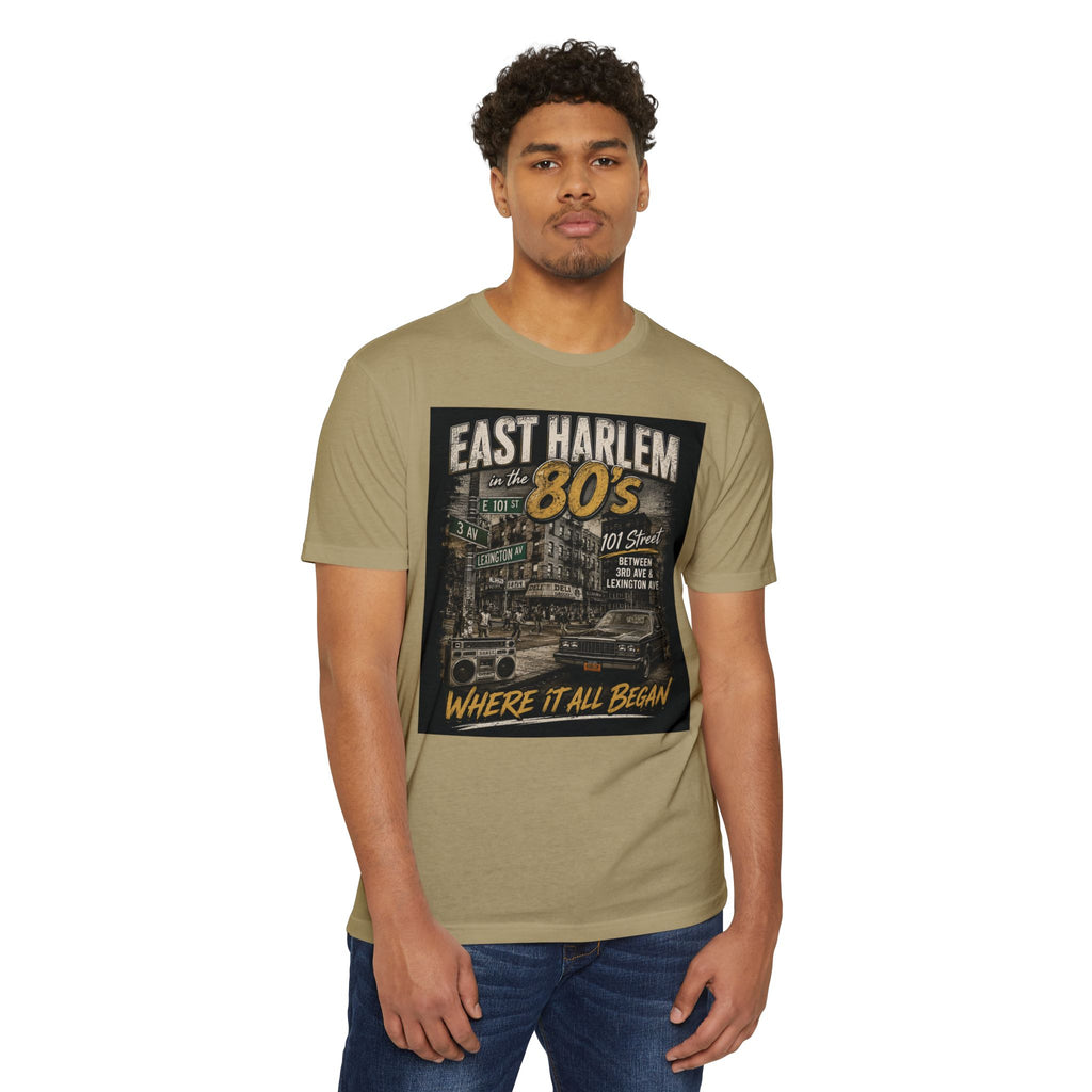 East Harlem 80s Vintage T-Shirt — 'Where It All Began' Retro Streetwear