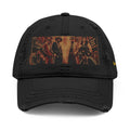 Distressed Embroidered Dad Hat — Harlem Vintage — Retro Harlem Street Scene Graphic& “Spirale Life” Script