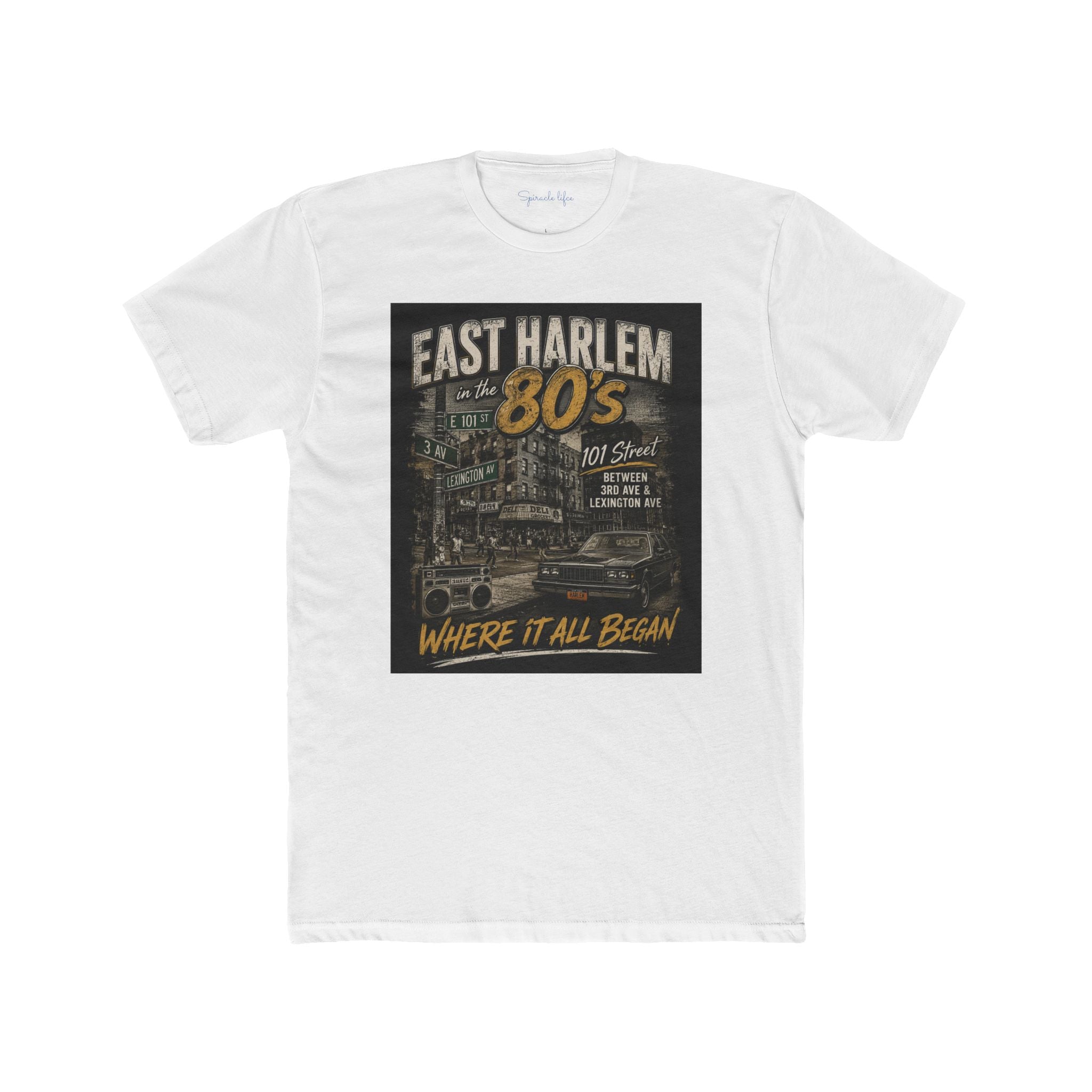 East Harlem 80s Vintage Tee — "If U Know Then U Know" Retro Streetwear