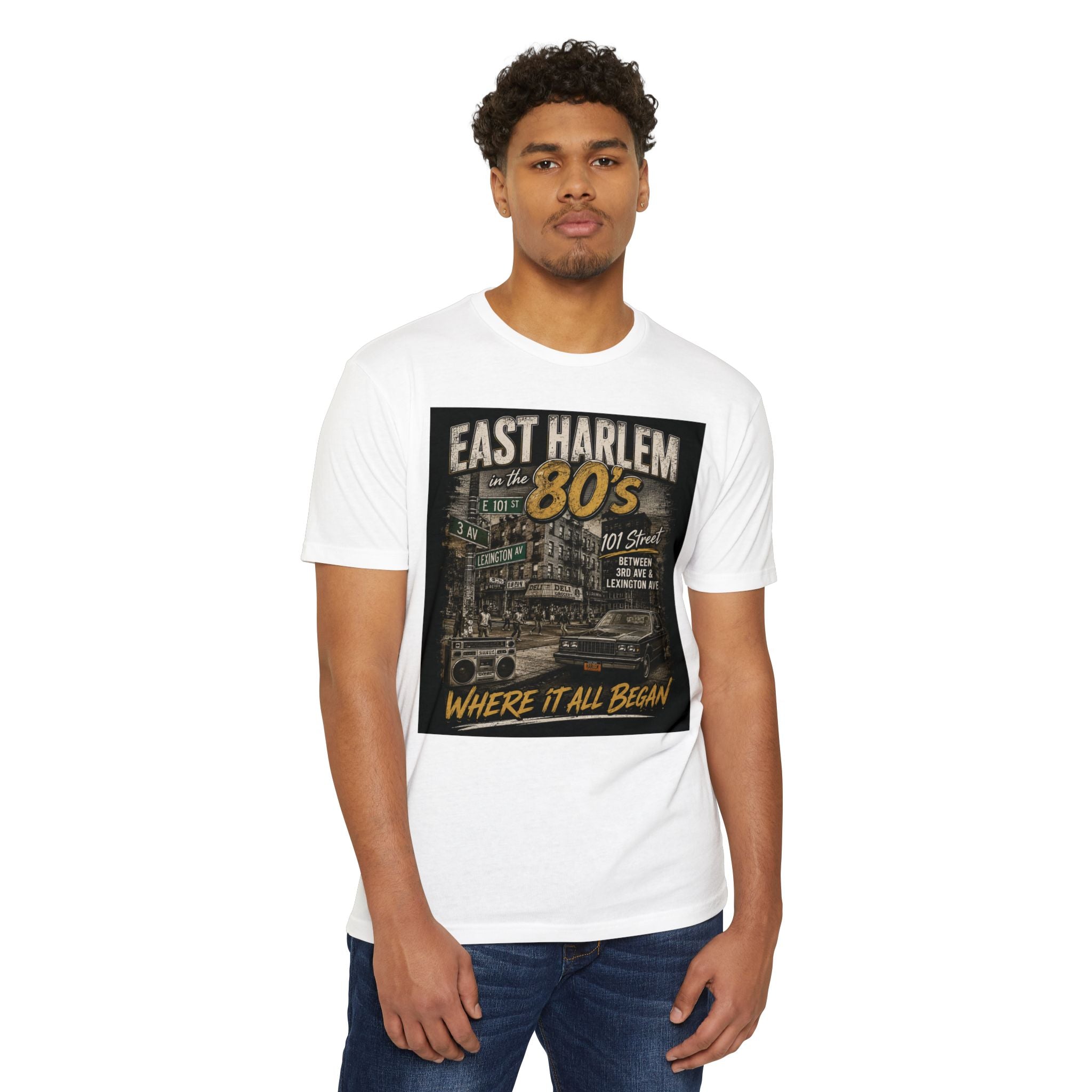 East Harlem 80s Vintage T-Shirt — 'Where It All Began' Retro Streetwear
