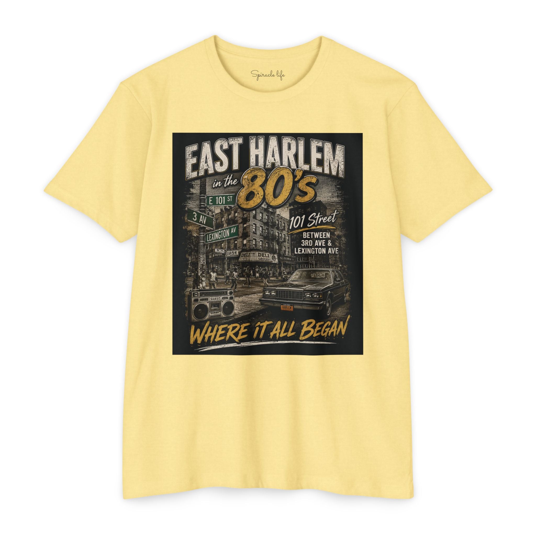 East Harlem 80s Vintage T-Shirt — 'Where It All Began' Retro Streetwear
