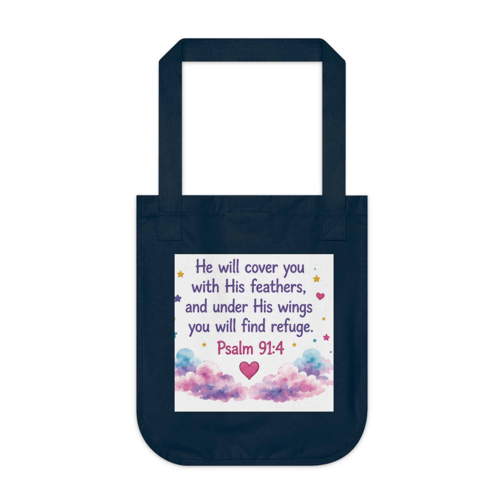 God keeps me safe -Organic Canvas Tote Bag