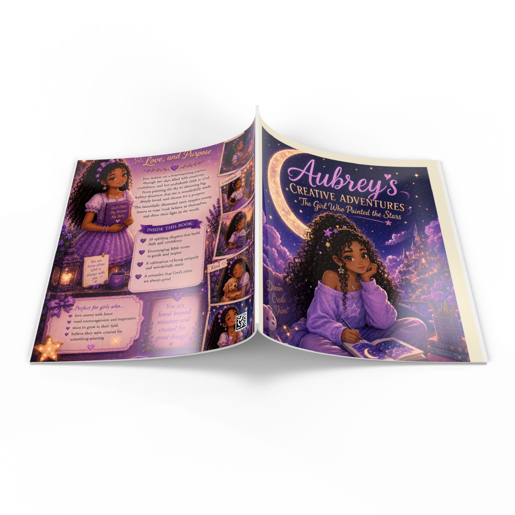 Personalized Children's Nighttime Story Keepsake ("Aubrey's Creative Adventures")