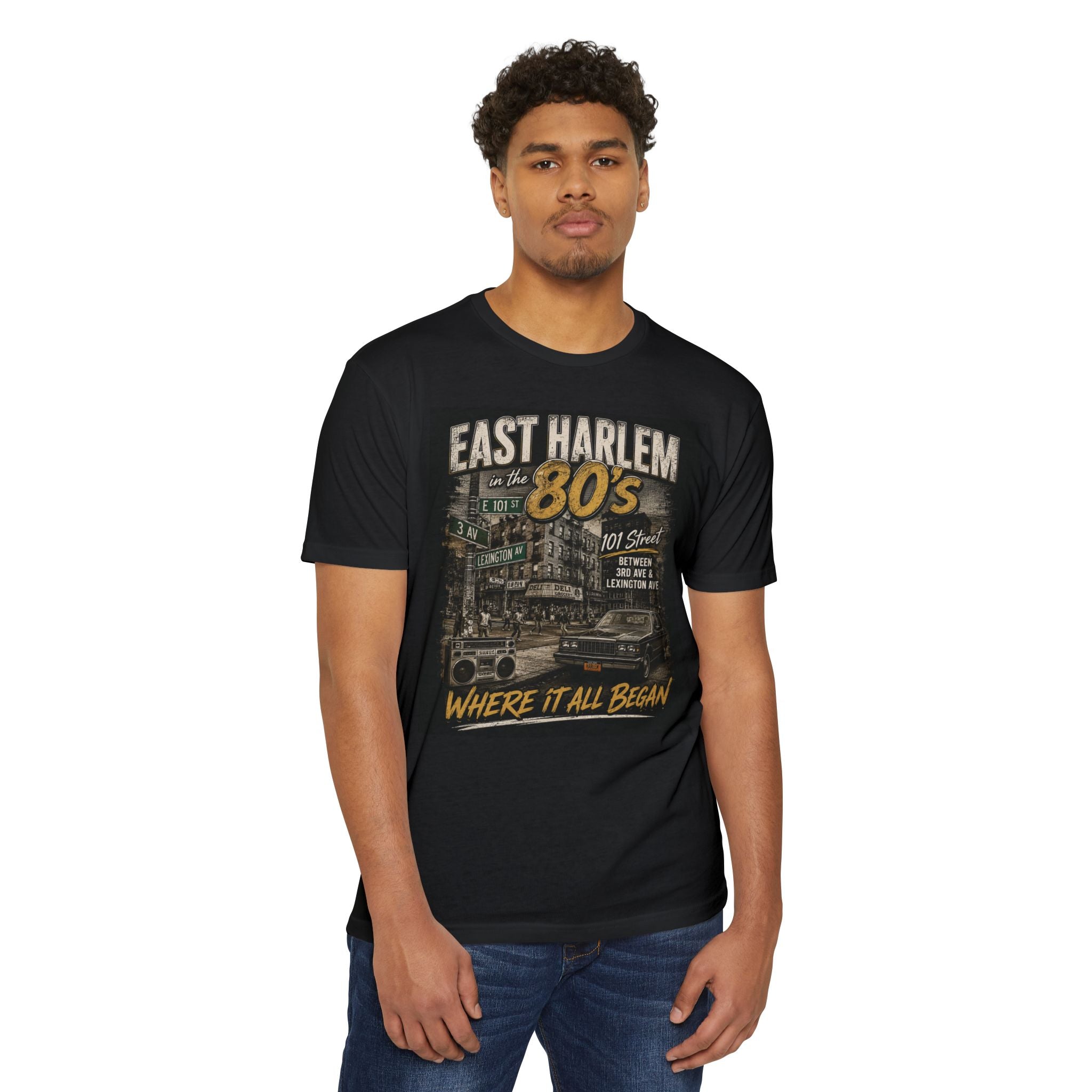 East Harlem 80s Vintage T-Shirt — 'Where It All Began' Retro Streetwear