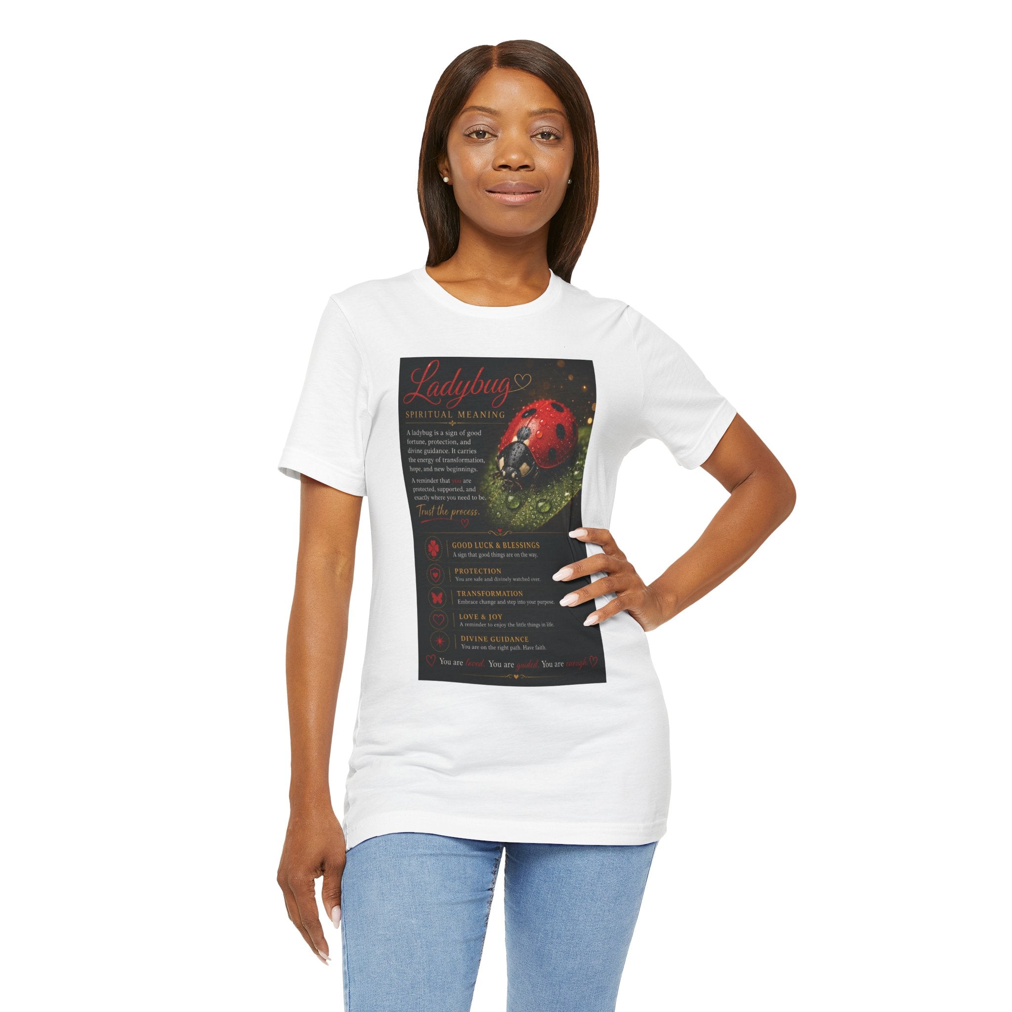 Ladybug Blessing Tee — "Divine Alignment" Inspirational Graphic T‑Shirt