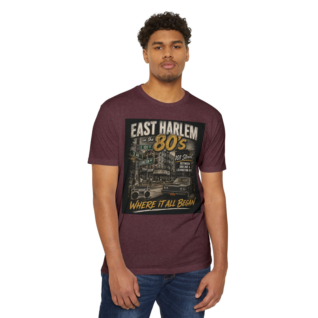 East Harlem 80s Vintage T-Shirt — 'Where It All Began' Retro Streetwear