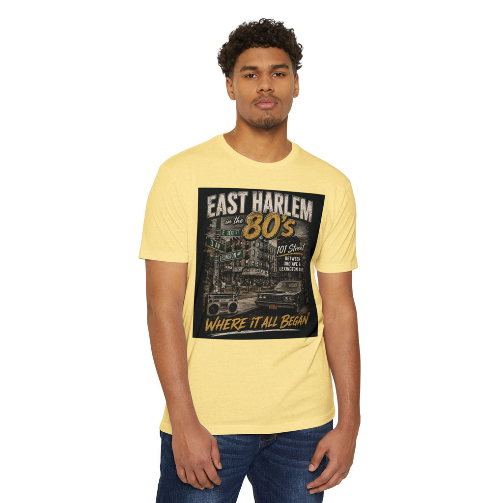 East Harlem 80s Vintage T-Shirt — 'Where It All Began' Retro Streetwear