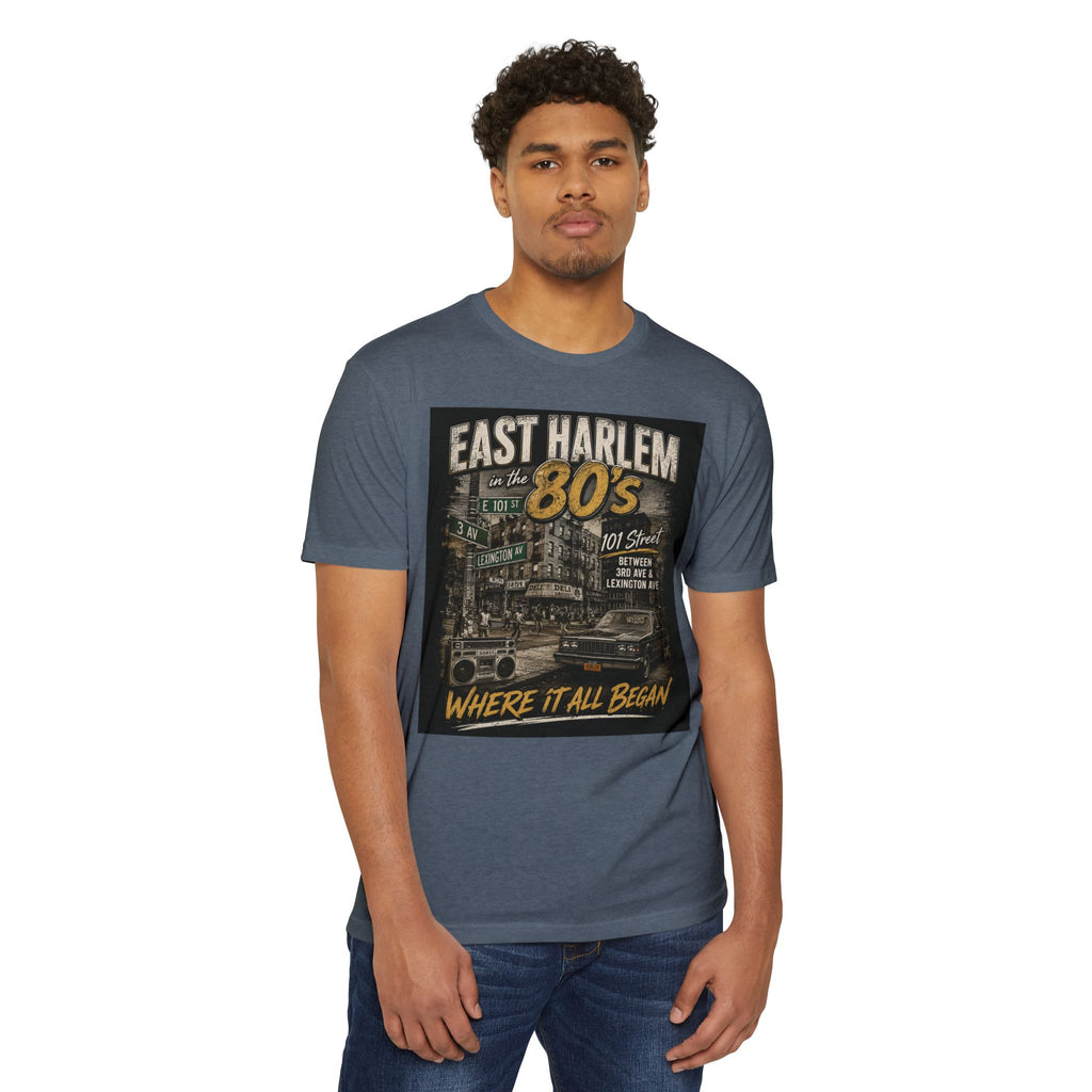 East Harlem 80s Vintage T-Shirt — 'Where It All Began' Retro Streetwear